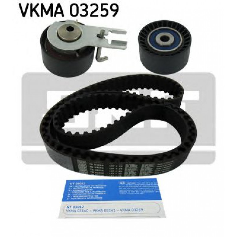 VKMA 03259 SKF Комплект ГРМ (ремінь + ролик)
